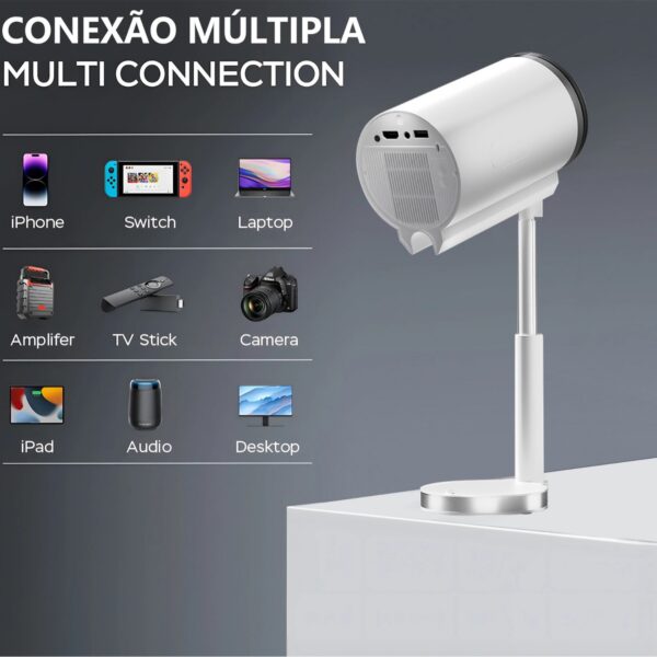 Smart X5G Projector Hidden PTZ Bracket Android HD Bluetooth Home - Image 5